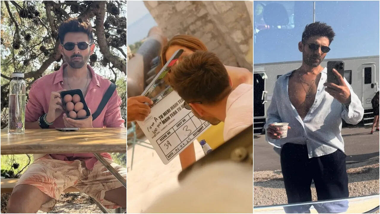 Kartik Aaryan Drops Unseen BTS Pics From Tu Meri Main Tera Main Tera Tu Meri Sets In Croatia Kartik Aaryan Drops Unseen BTS Pics From Tu Meri Main Tera Main Tera Tu Meri Sets In Croatia